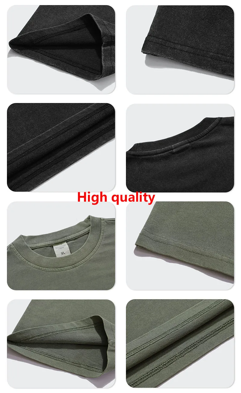 High Quality Washed 100% Cotton Vintage T Shirt Custom Dtg Print ...