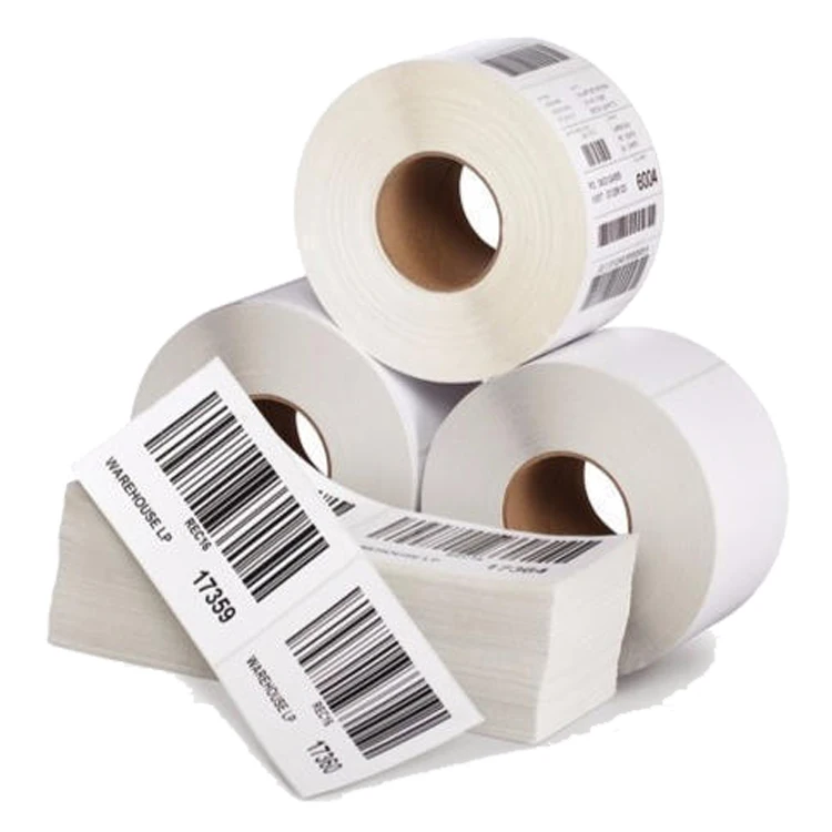 Blank self adhesive direct thermal 4 x 6 inch shipping label sticker roll