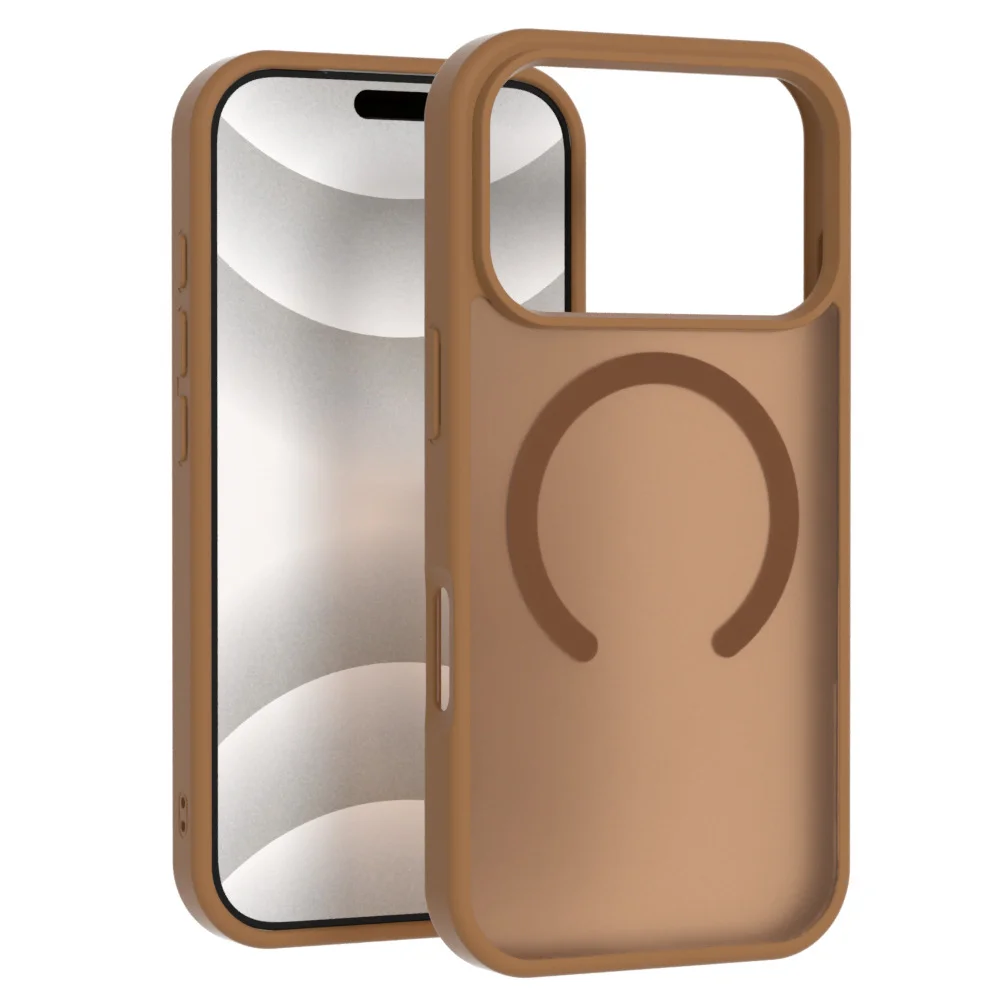 product laudtec frosted clear mobile phone cases magnetic charging shockproof skin friendly cover for iphone 17 air 16 pro max sjk1063-11