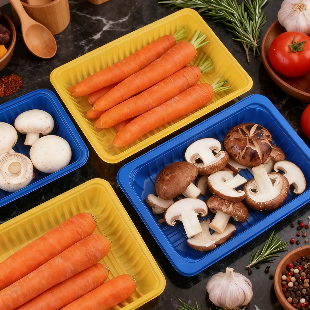 Disposable Food Tray Meat Tray for Supermarket Sealable PP Fresh Meat Display Tray