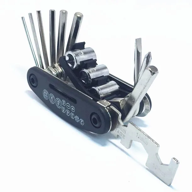 16-in-1 Steel Mountain Bike Hex Screw and Wrench Driver Multifunction Bicycle Repair Tool Cycling Equipment
