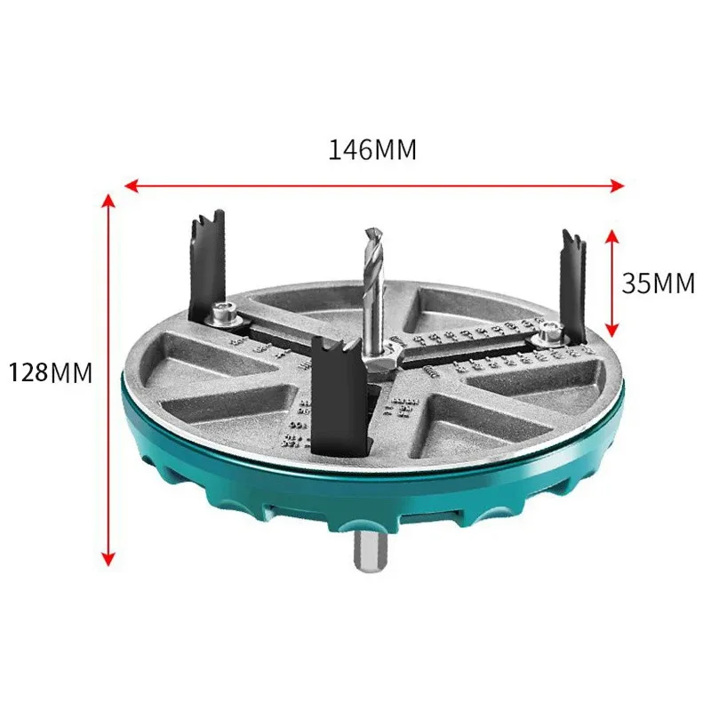 Wood Plasterboard Plastic Aluminum Board 45mm-130mm Woodworking Hole Opener Cutting Tools Adjustable Hole Saw Diameter