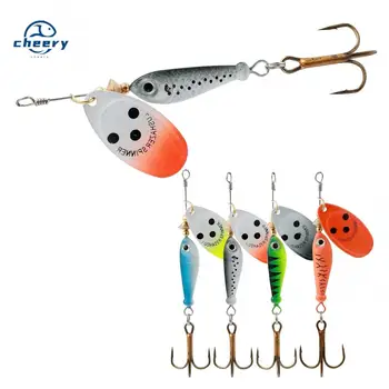 CHEERY 11g 15g 18g Spinner Fishing Lure Saltwater Fish Targeted Artificial Spoon Hard Baits Metal Wobblers Spinnerbait Tackle – Metal Jig – view 2