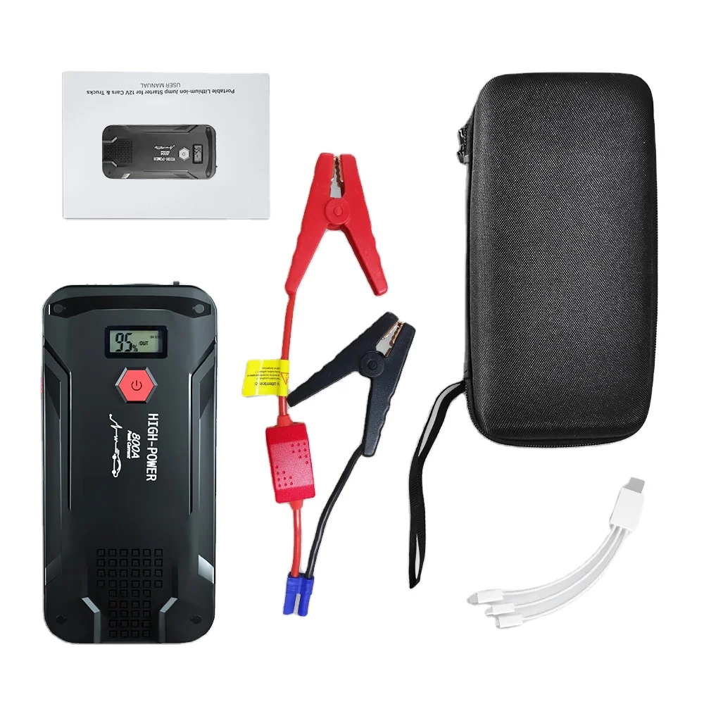  Jump Starter Car 8000mah Battery Power Bank With Bag Jumpstarter Auto Buster Car Emergency Booster