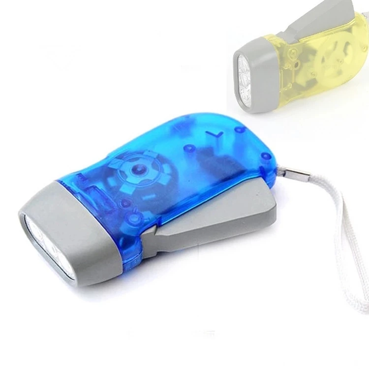 Three Light Pressure LED Keychain Flashlight Hand Pinchla Flashlight Environmental Protection Torch Hand Electric Flashlight