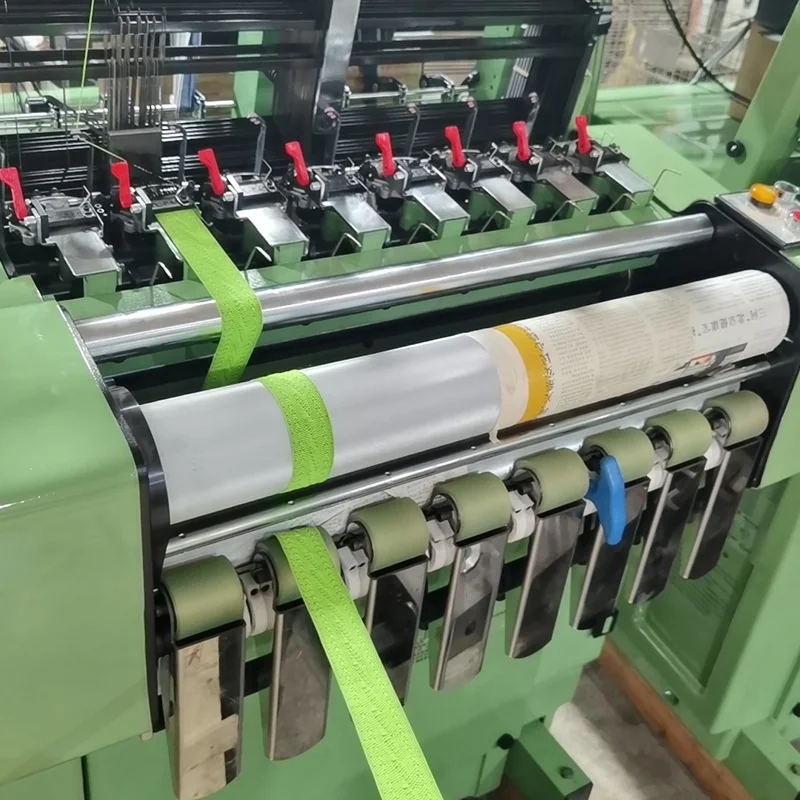 Shuttleless Needle Loom Machine Automatic Power Loom Woven Bandage Making Machine  Mattress Edge Ribbon Tape Needle Loom Machine