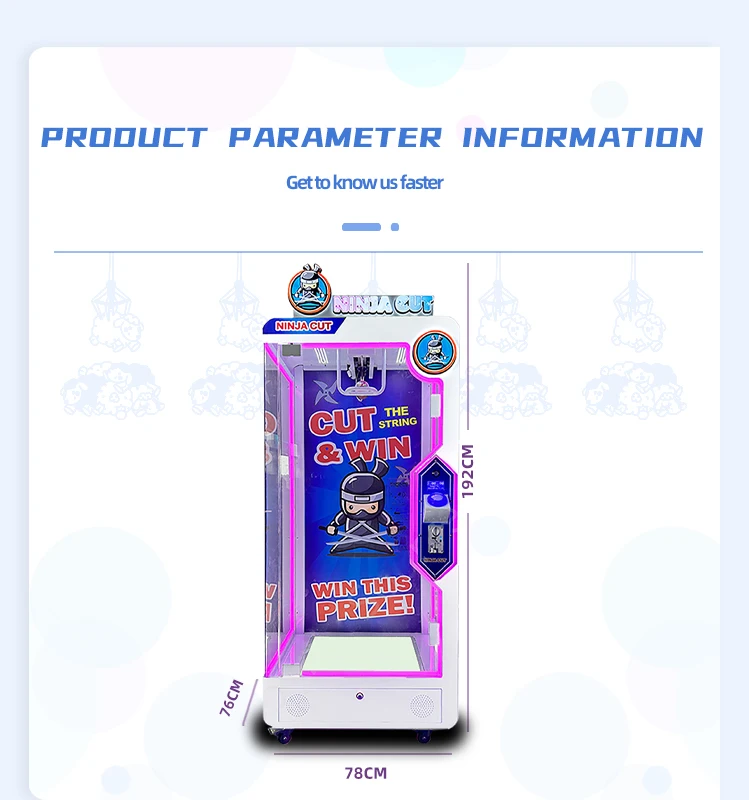 Pink Date Cut Prize Coin Amusement Arcade Game Machine Fashion Style Vending Machine Big Toy Cutting Claw Game for Sale