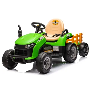 2026 Children Electric Kids Ride on Tractor With Trailer 3-Speed Safety Belt and 2.4G Remote Control & CE EN71 Certified
