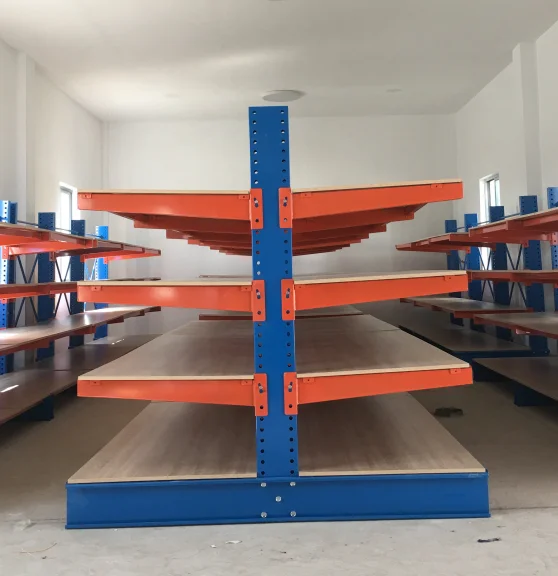 Adjustable Warehouse Industrial Cantilever Racks Power Coating Storage
