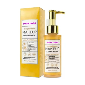 Hydrating Cleansing Oil with Hyaluronic Acid & Sweet Orange Moisturizing Brightens Skin Tone Makeup Remover for Dry Skin