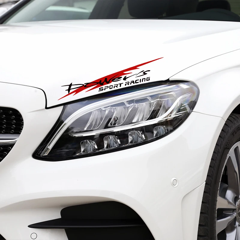 Racing Development Car Sticker Personality Trend Power's Racing Sports Sticker Car Reflective Waterproof Decal Car Decorative