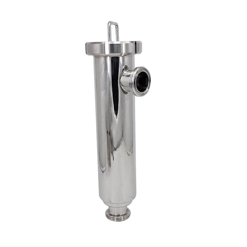 2 Inch Mirror Polish Straight Strainer Beverage Food Sanitary Stainless Steel Filter Beer Thread Angle Type Strainer