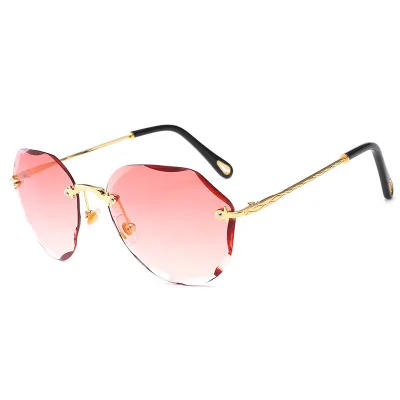 Online Custom Gradient Women Cut Edge Provisor Sunglass Clear Color Designer Sunglasses Sunglasses Quay Authentic 2021 Y2K