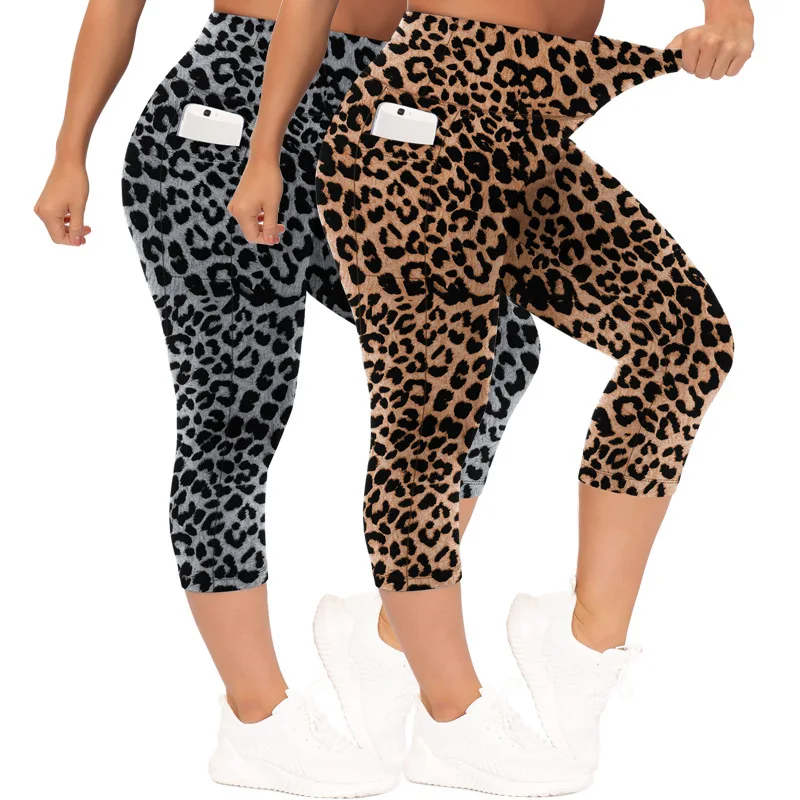 Summer Solid Wrinkle-Resistant Yoga Pants Plus Size High Elastic Waist Hip Lift Tummy Co preview