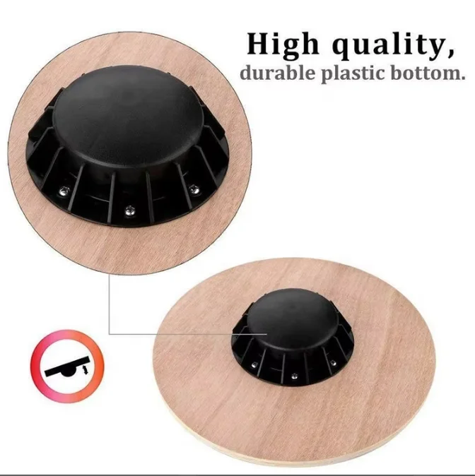 ICAN ICA021 Fitness Yoga Exercise Balance Trainer Round Wooden Wobble Hover product detail 3