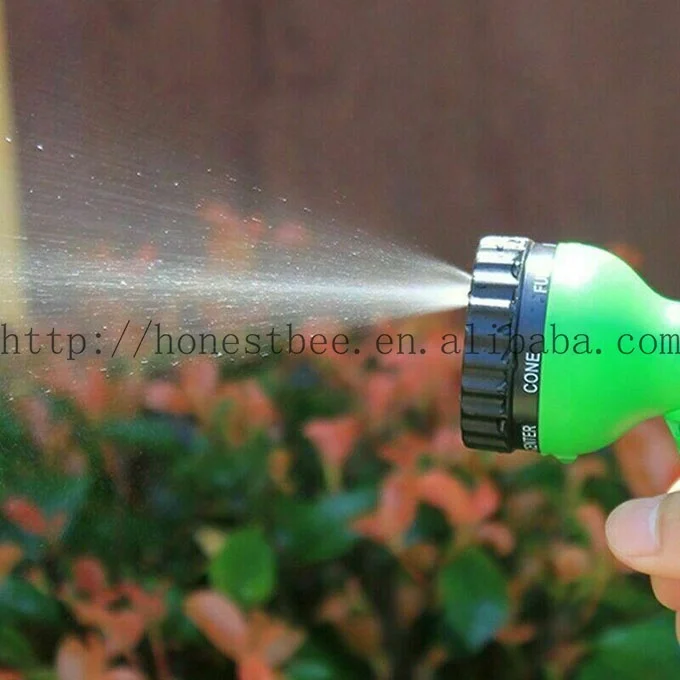 15m Flat Garden Watering Hosepipe & Reel Spray Nozzle - KD