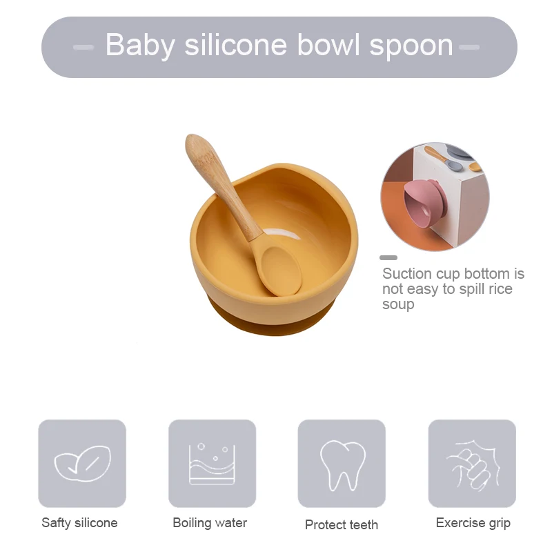 Custom Food Grade Bpa Free Kids Toddlers Infants Tableware Silicone