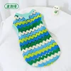 Wavy green - Bohemian style vest