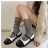 Gray calf socks