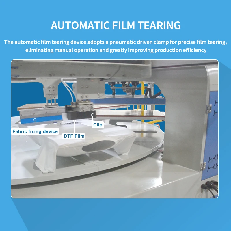 Supply New 4 Station Full Automatic Heat Press Machine 4 Pallets Rotary Hot Transfer for Polo T-shirt Sublimation Pneumatic details