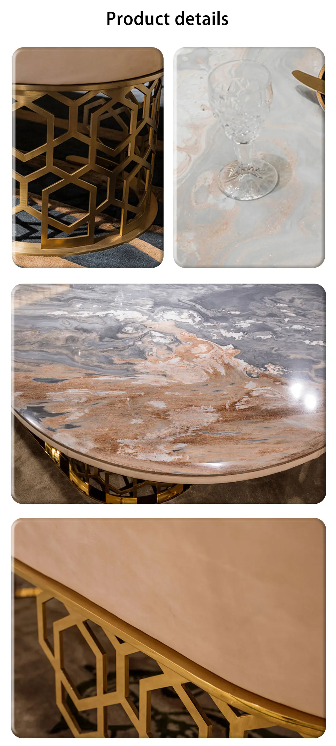 Modern Luxury Marble Dining Table And 8 Chairs Royal Mesa De Comedor