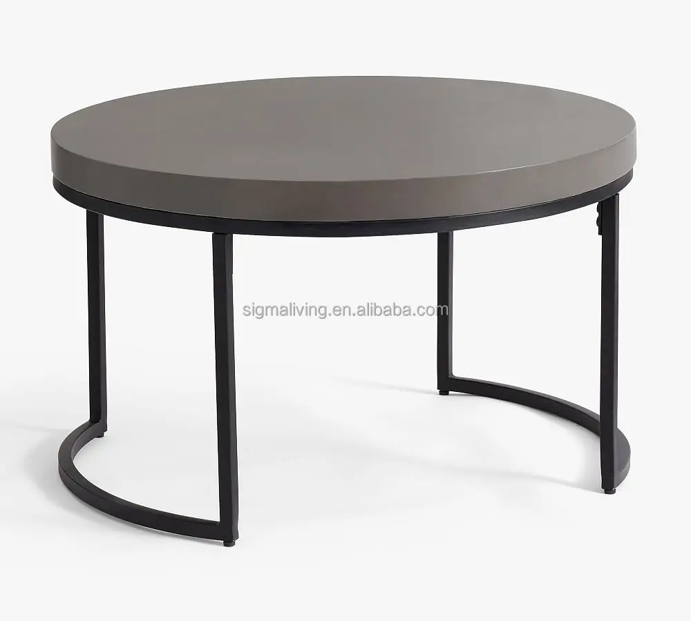 Round Nesting Coffee Tables patio furniture outdoor side table coffee console table