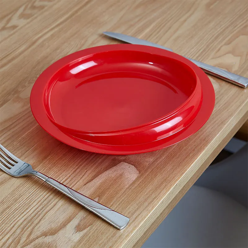 Wholesale Cheap Plastic Plate With Tpr Suction Cup Plastic Dinner