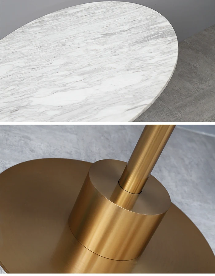 Commercial Furniture Manufacture Various High Quality Restaurant Marble Round Metal Coffee Leisure Table Furniture