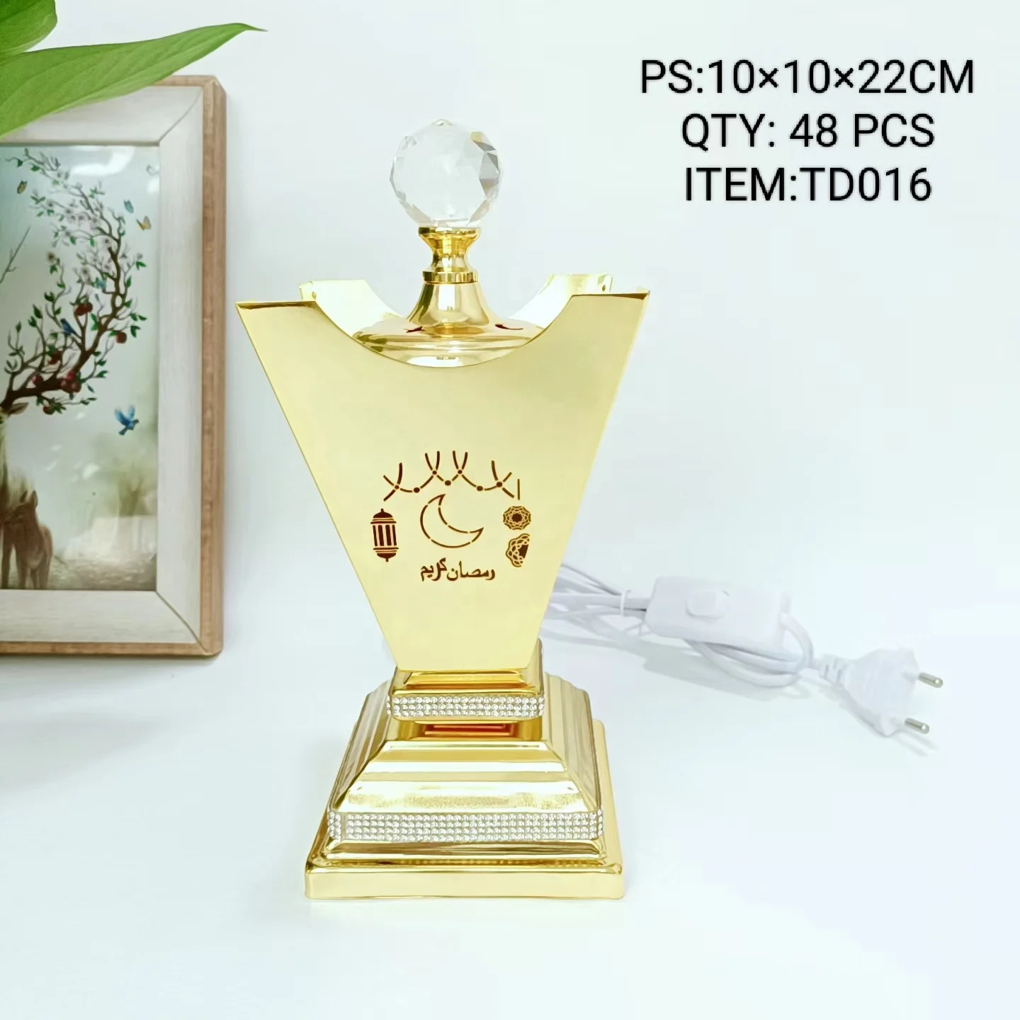 Hot Luxury Mideast Electric Arabic Bakhoor Incense Burner Hair Mubkhar Bakoor Burners Mini