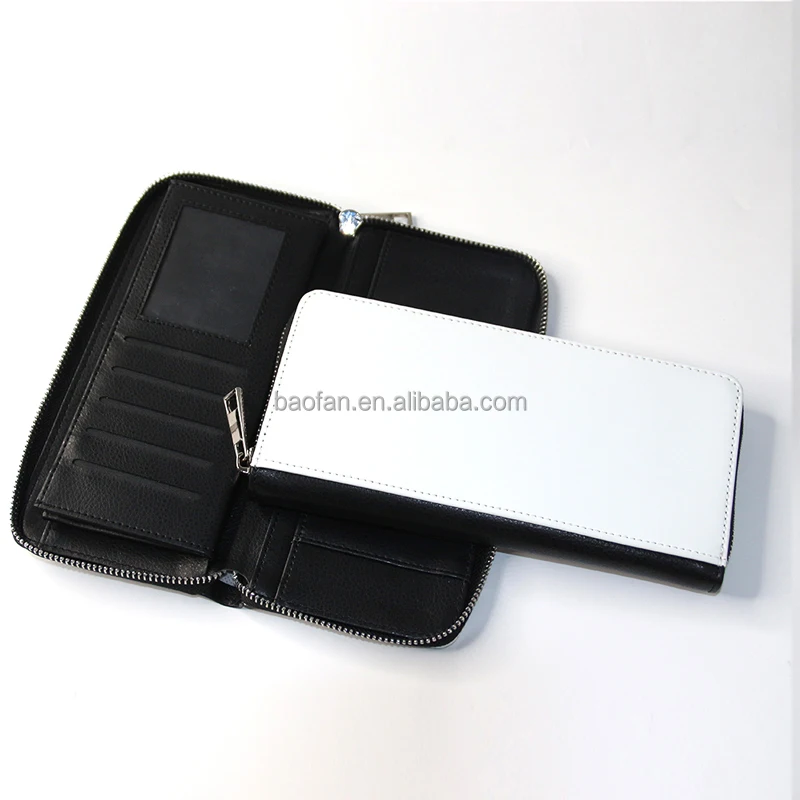 Hot Sales Blank Sublimation Pu Leather Zipper Card Holder Wallet,Diy ...
