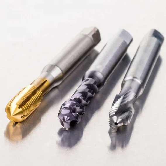 HSS-E HSS-PM High Performance Thread Tapping Coated Spiral Point Spiral Flute Machine Tap