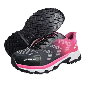 Steel Toe kevlar Plate Anti Smash Puncture-proof Women's Safety Shoes  Oxford Fabric Lady's Sneakers Security Shoes for Outdoor