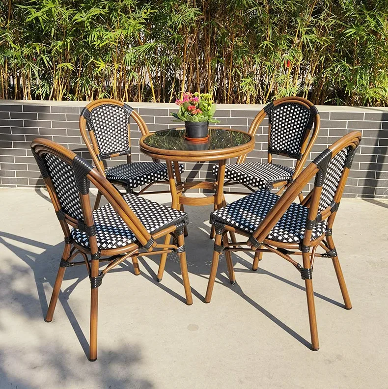 Rattan Tavoli E Sedie In Legno Per Giardino TAVOLO SEDIE DA