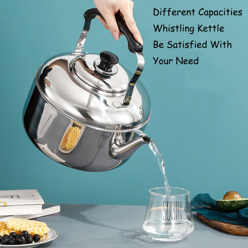 Wholesale 2L Stainless Steel Whistling Tea Kettle Metal Kettles 