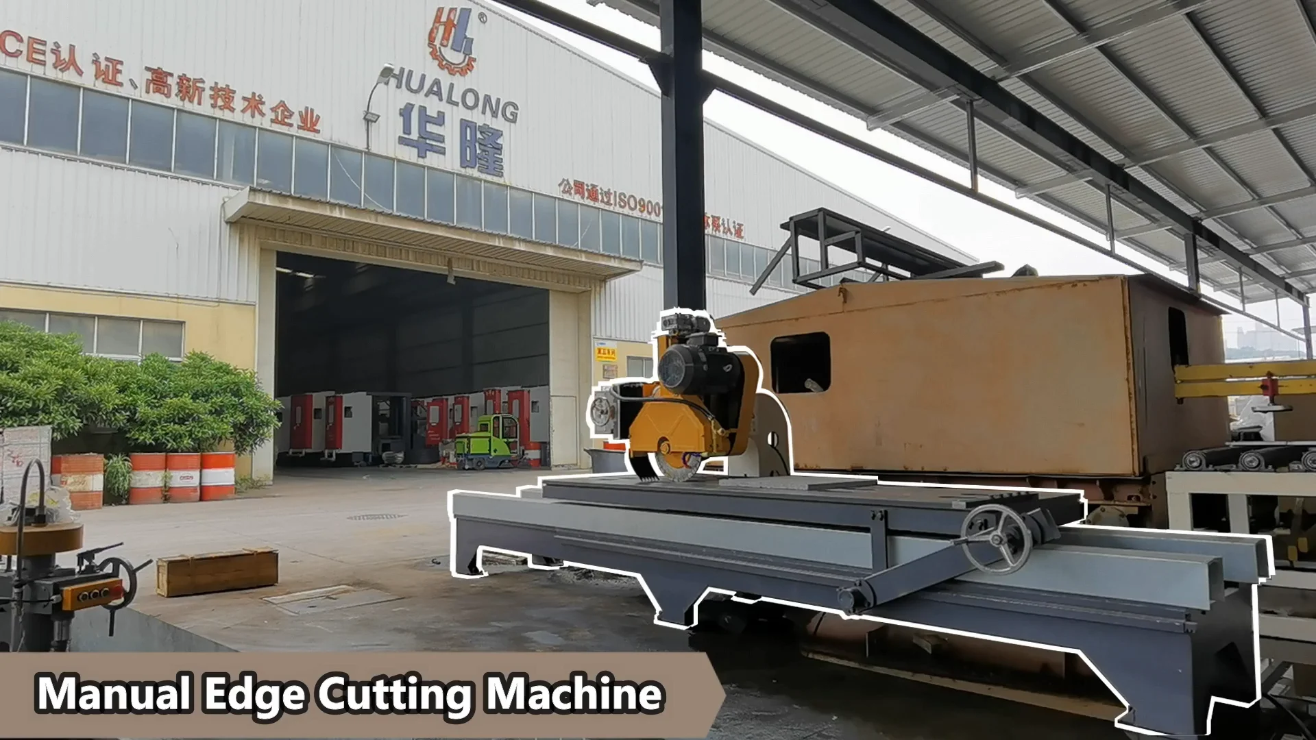 Hualong Stone Machinery Hsq2800 Manual Marble Tile Saw Edge Granite