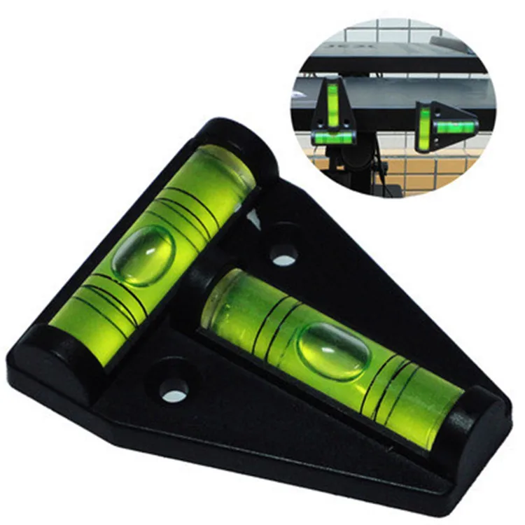 Tebak Mini T Shape Spirit Level Bubble Working Fixing T Type Level Measure Bubble Tool Mini Plastic Measure Instrument