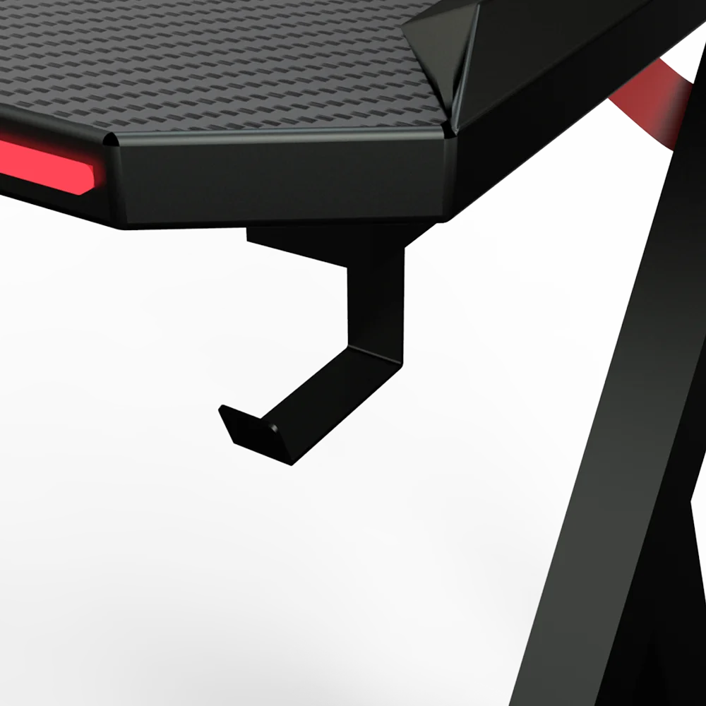 BEISIJIE Computer Desk PC Gamer Table LED Light
