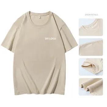 Premium 180GSM Combed Cotton Crew Neck T-Shirt Men Women Unisex Soft Breathable Casual Everyday Wear