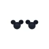 Tête de souris Perle focale Noire SA44