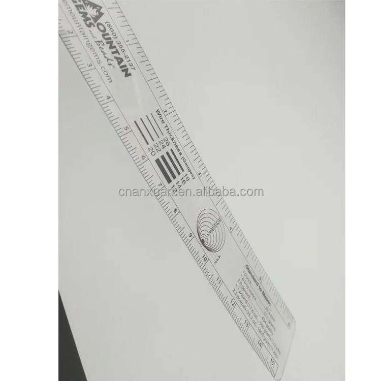Transparent Flexible Paper Rulers Straight Pvc Scale Rulers - Buy ...
