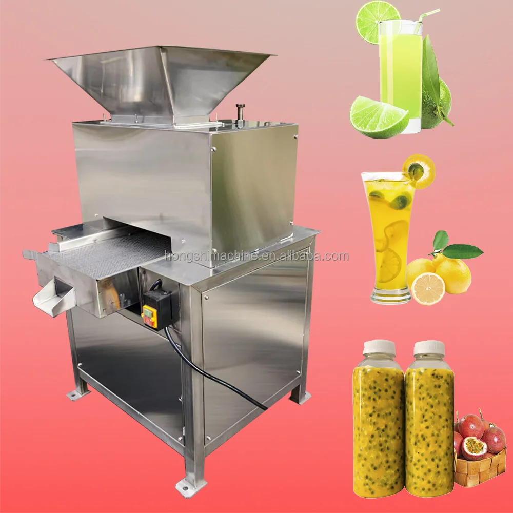 Industrial Automatic Citrus Juicer 304 Stainless Steel High-Efficiency  Orange/Lemon/Passion Fruit Squeezer for Juice Bars