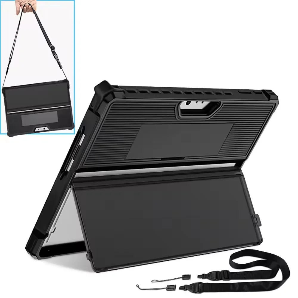 Tablet Shockproof Cover For Microsoft Surface Pro 10 9 8 7 6 5 Go 4 3 2 Case With Handles Rugged Holder Myc6255 Laudtec