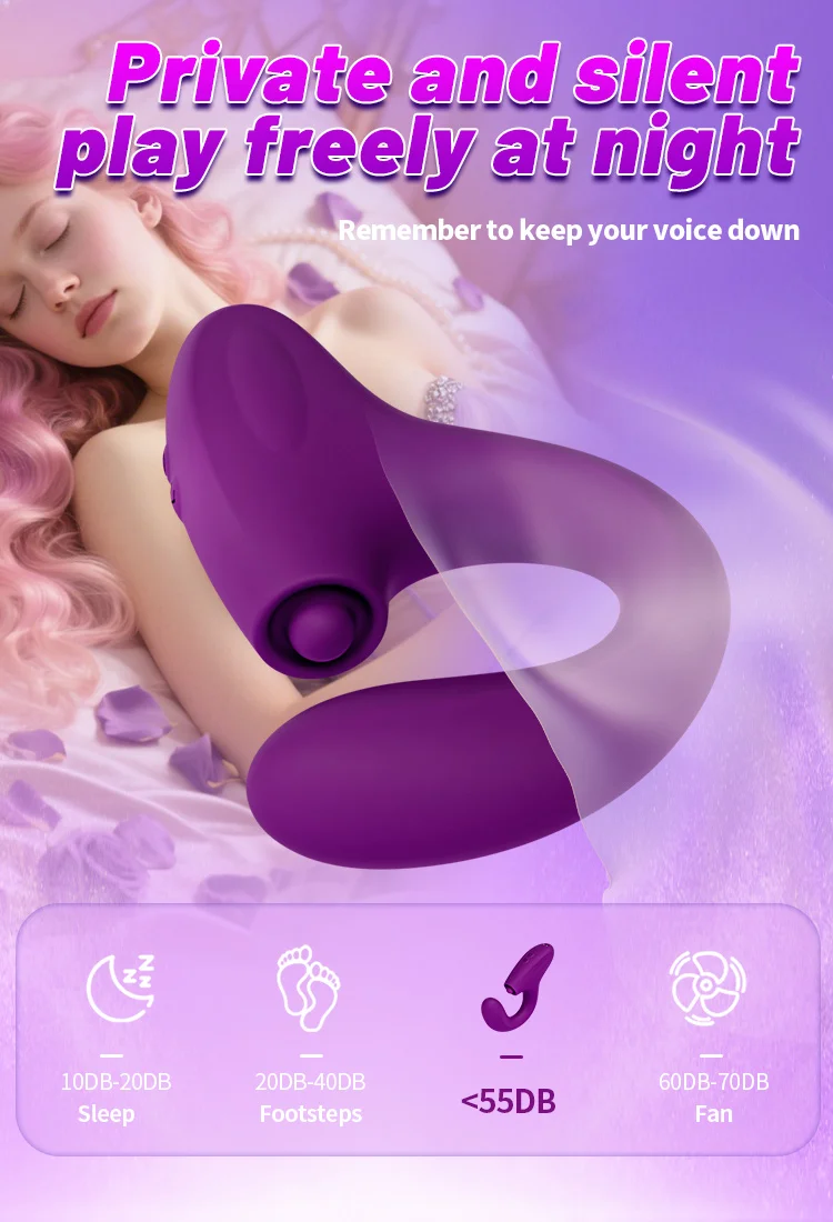 USB rechargeable rabbit vibrator with magnetic charging cable