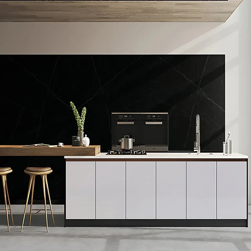 yuanda calacatta stone tiles engineered large slab black sintered stone slab wall interior-17