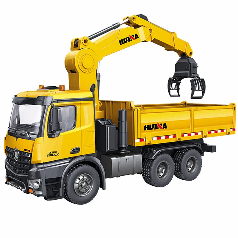 信頼への信頼 RCトラックHUINA15751/14大人用木材クレーングラブダンプカー ホビーラジコン