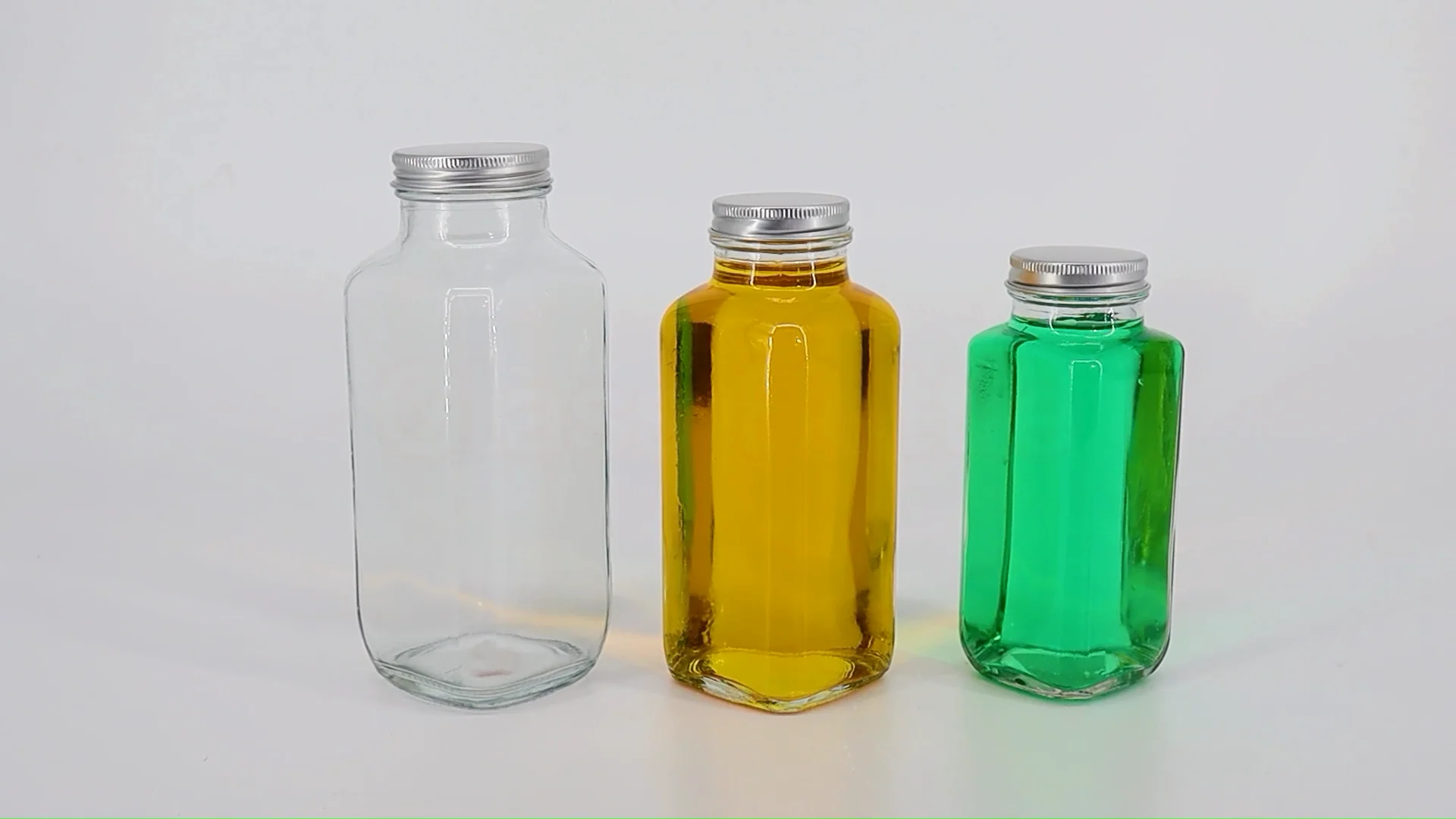 8oz 12oz 16oz 250ml 350ml 500ml Clear French Beverage Square Glass