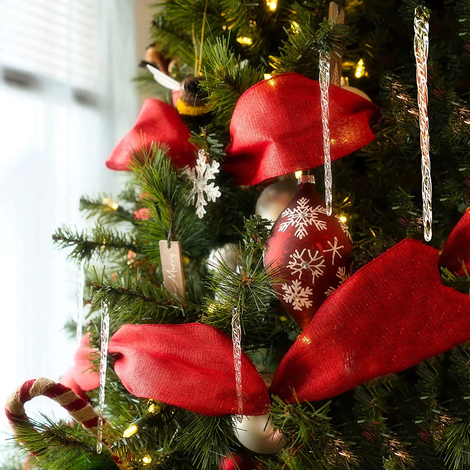 はっちレディダイ未使用保管品　バカラ　クリスマスツリー　赤、クリアー2点 はっちレディダイ未使用保管品 バカラ クリスマスツリー 赤、クリアー2