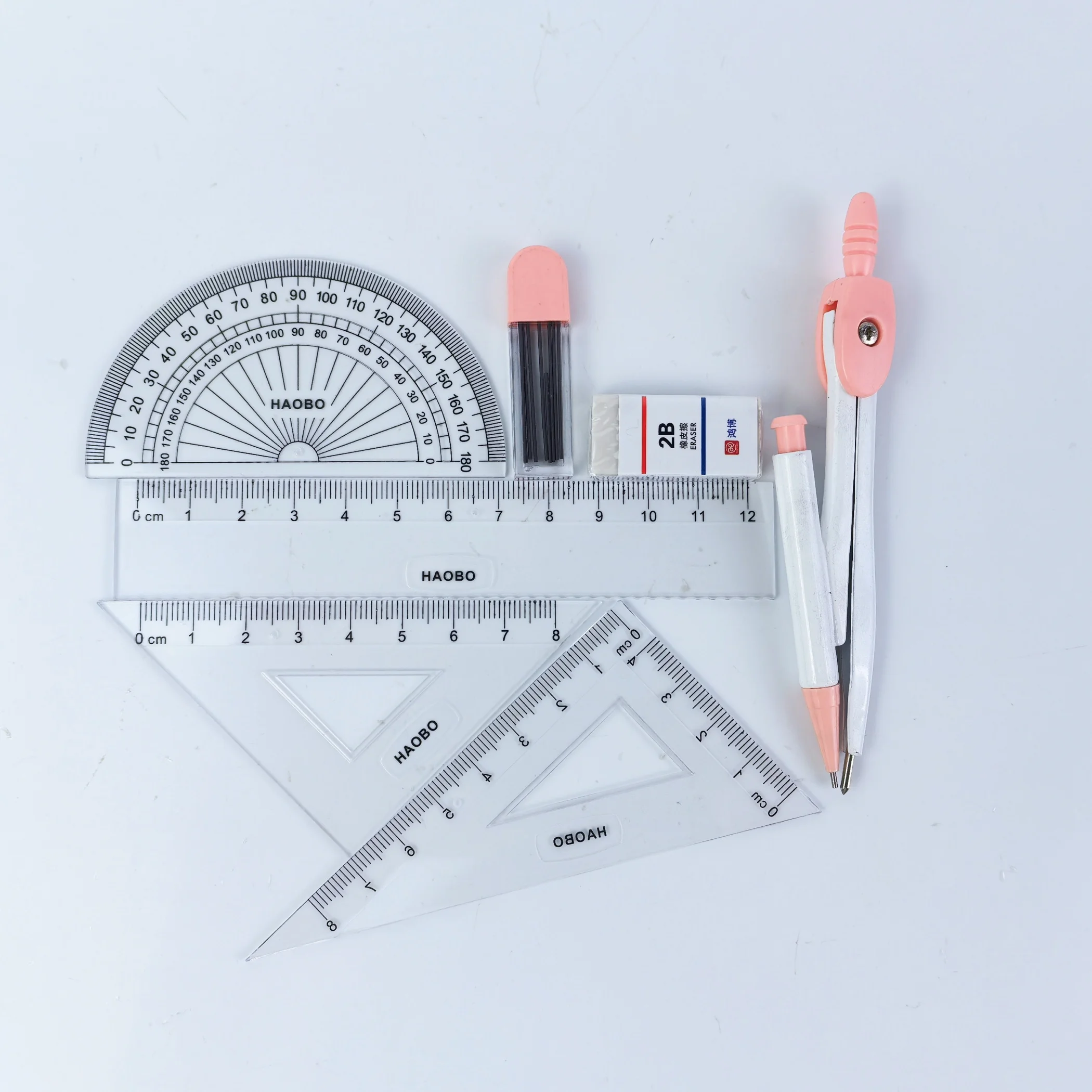 Набор комбинационных линейок для компаса с милыми животными необходимый инструмент рисования студенческих экзаменов набор из восьми предметов высокая Эстетическая ценность