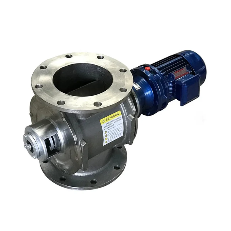 High-Pressure Direct Drive Rotary Valve Cast Iron Electric Mode Pneumatic Parts Helical Airlock Valves for Bin Speed Reducers