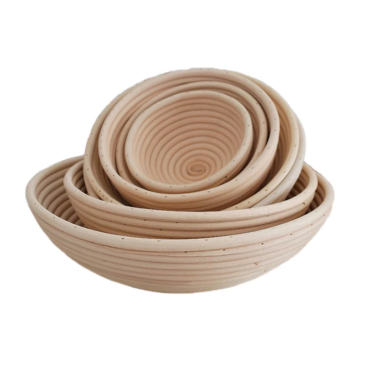 Форма для выпечки в европейском стиле, корзина из ферментированного ротанга, корзина из натурального ротанга для выпечки, корзина для хлеба